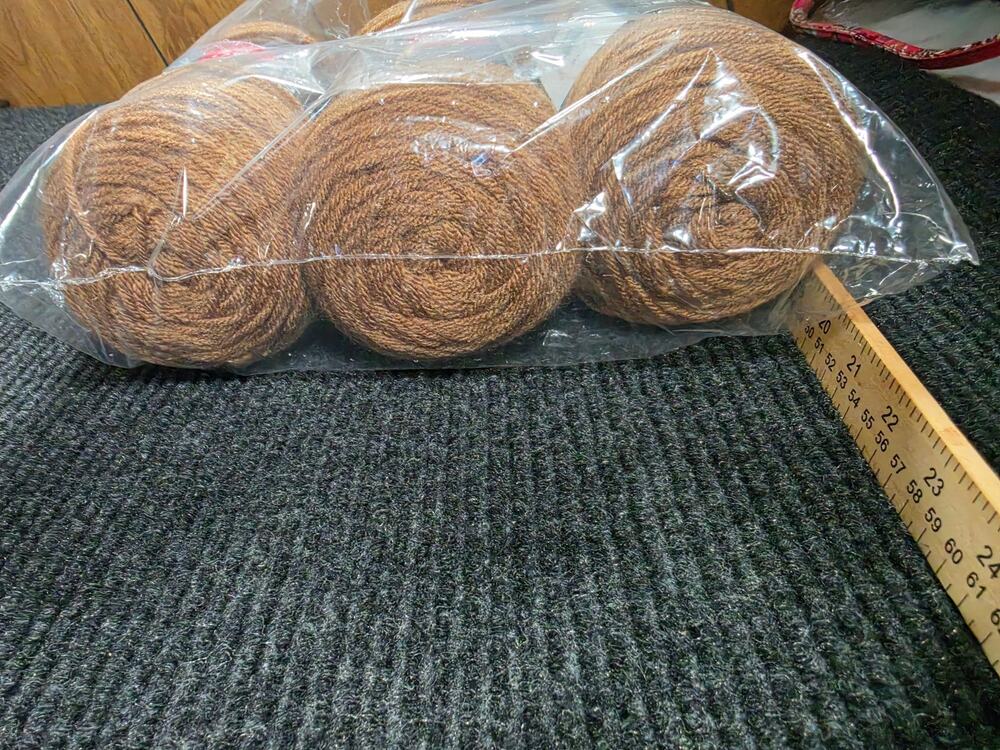 Red Heart Super Saver Cafe Latte Lot of 3 Yarn